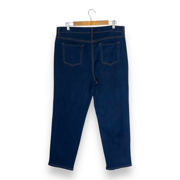 Style & Co Women's Straight Leg Jeans Size 16P Dark Wash Blue Stretch Denim - Picture 5 of 8